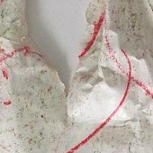 ohne titel, 2024, papierobjekt, 40 x 20 cm, copyright vg bildkunst + axel hptner